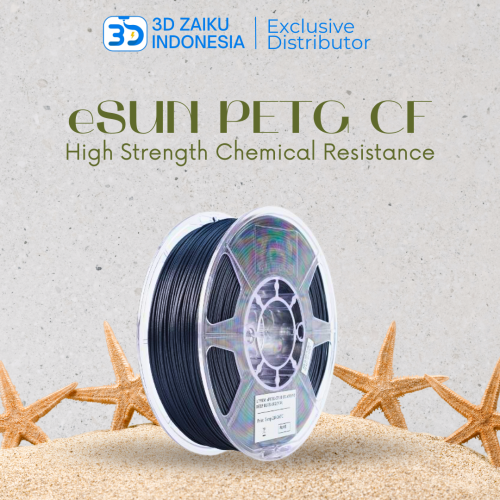 eSUN 3D Filament PETG CF Carbon Fiber Reinforced 1.75 mm High Strength Chemical Resistance